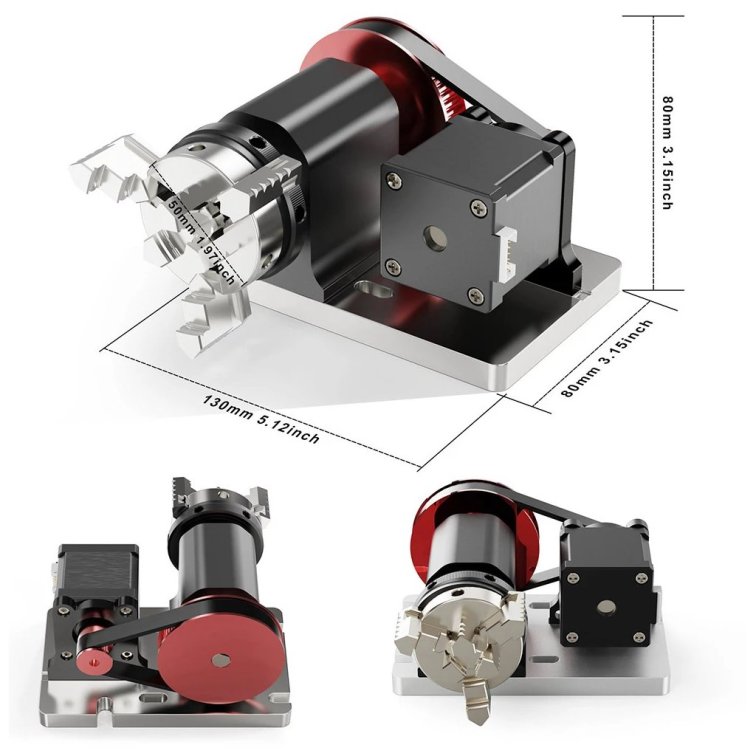 CNC sada rotačního modulu TWO TREES TTC450 / 450 Pro / TTC6050