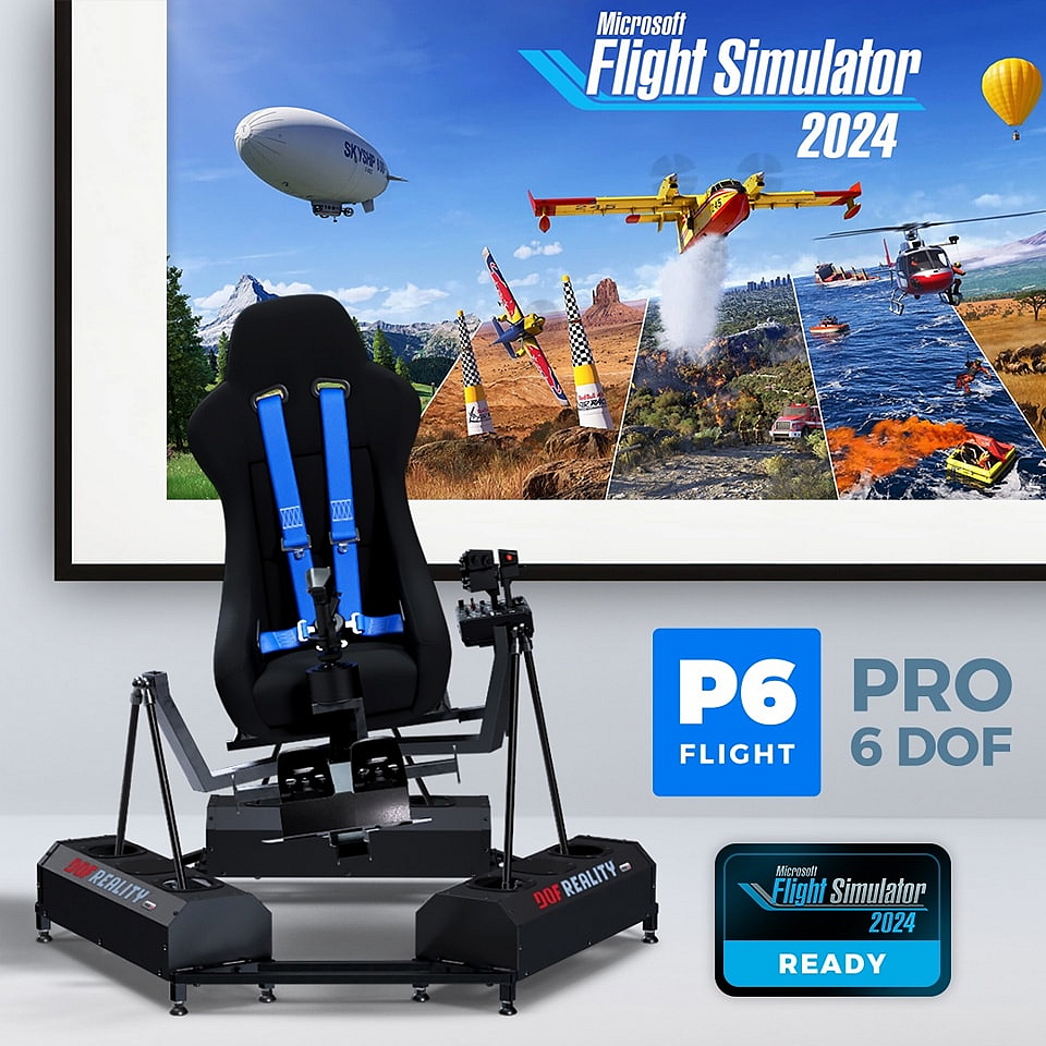 DOF Reality Pro P6 6-axis Profesionální letecký simulátor (6 os) - KOMPLETNÍ SADA