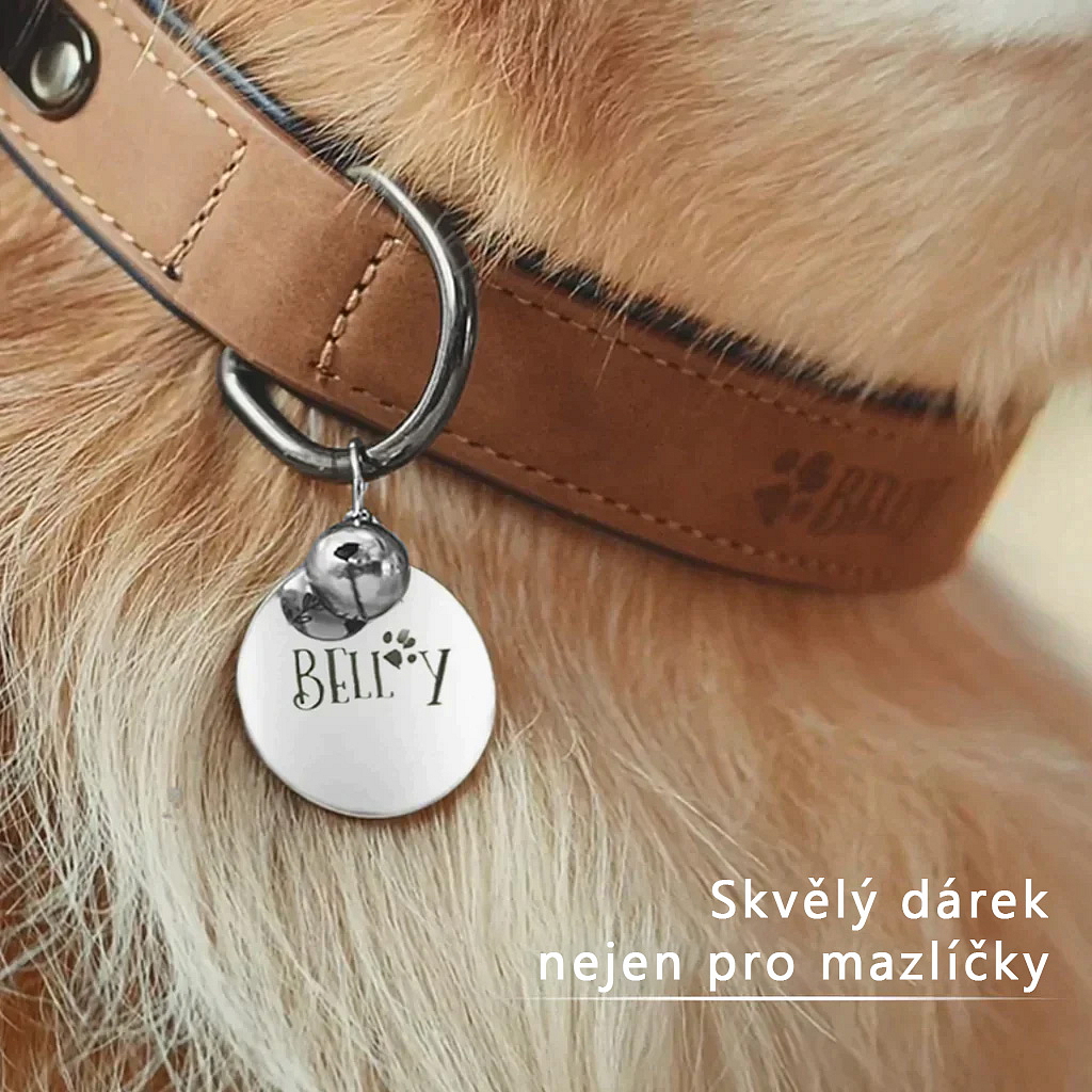 Kulatý přívěsek z nerezové oceli pro laserové gravírování (10ks/balení)