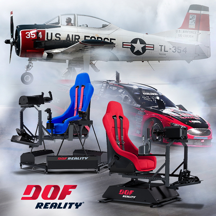 DOF Reality Hero H3 3-axis Závodní pohybová platforma (3 osy)