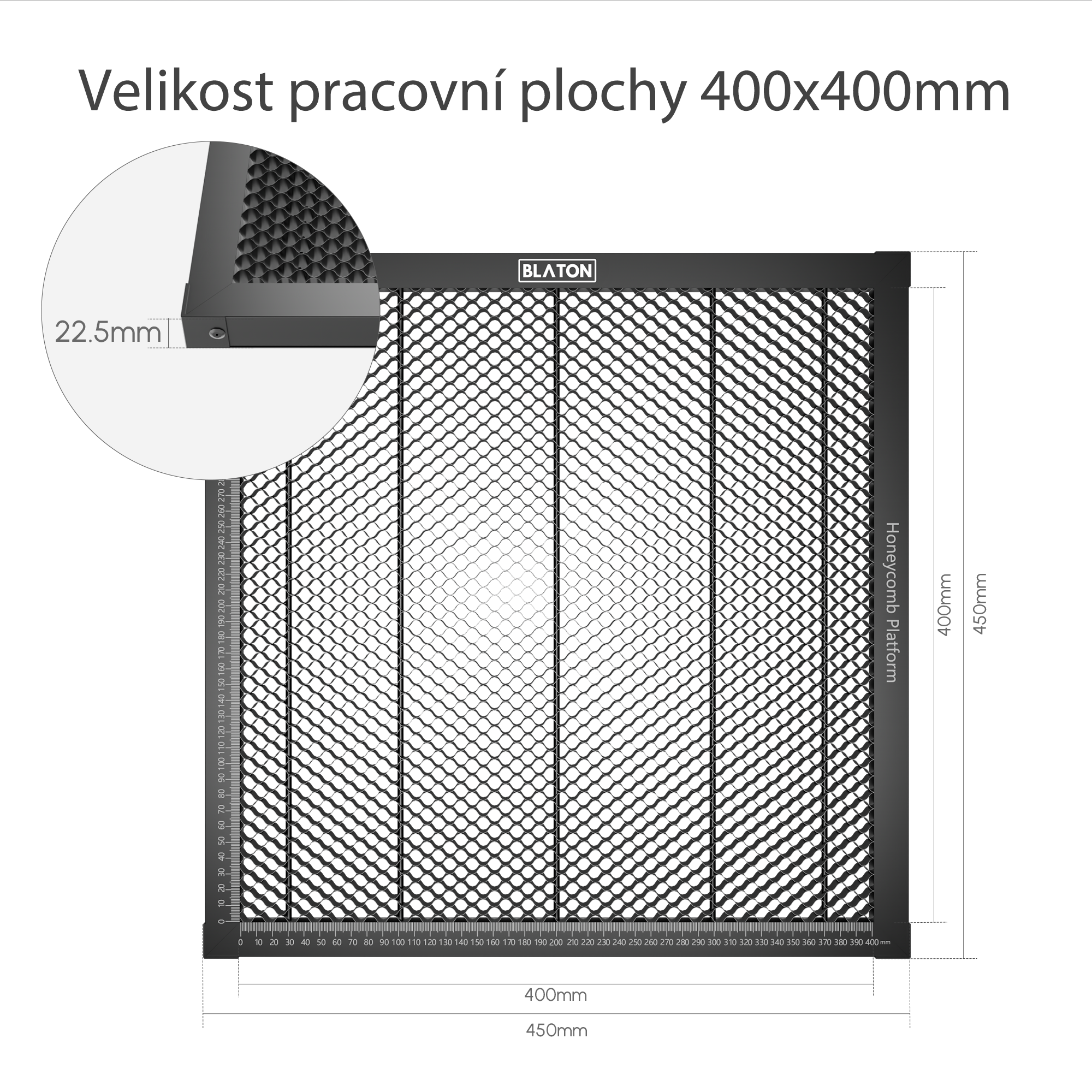 BLATON - Voštinová podložka 400x400mm