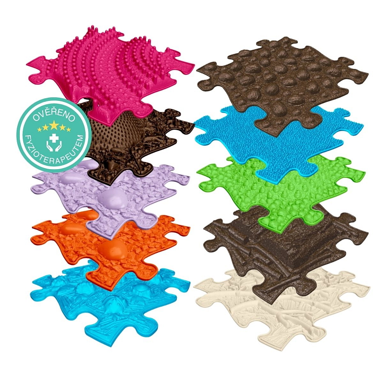 Set Tappetini Sensoriali Muffik Basic-1 – 8 Pezzi Per Stimolazione Tattile, Ortopedici, Per Bambini E Adulti