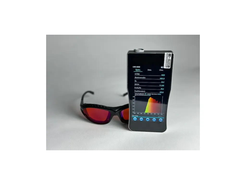 SLEEP-X1 okuliare proti modrému a zelenému svetlu - červené