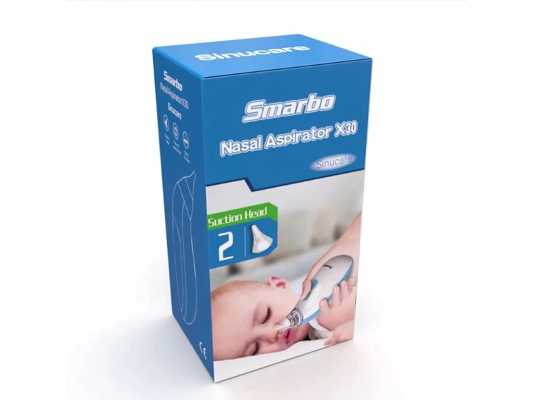 Smarbo X30 Elektrická odsávačka nosových hlienov - modrá