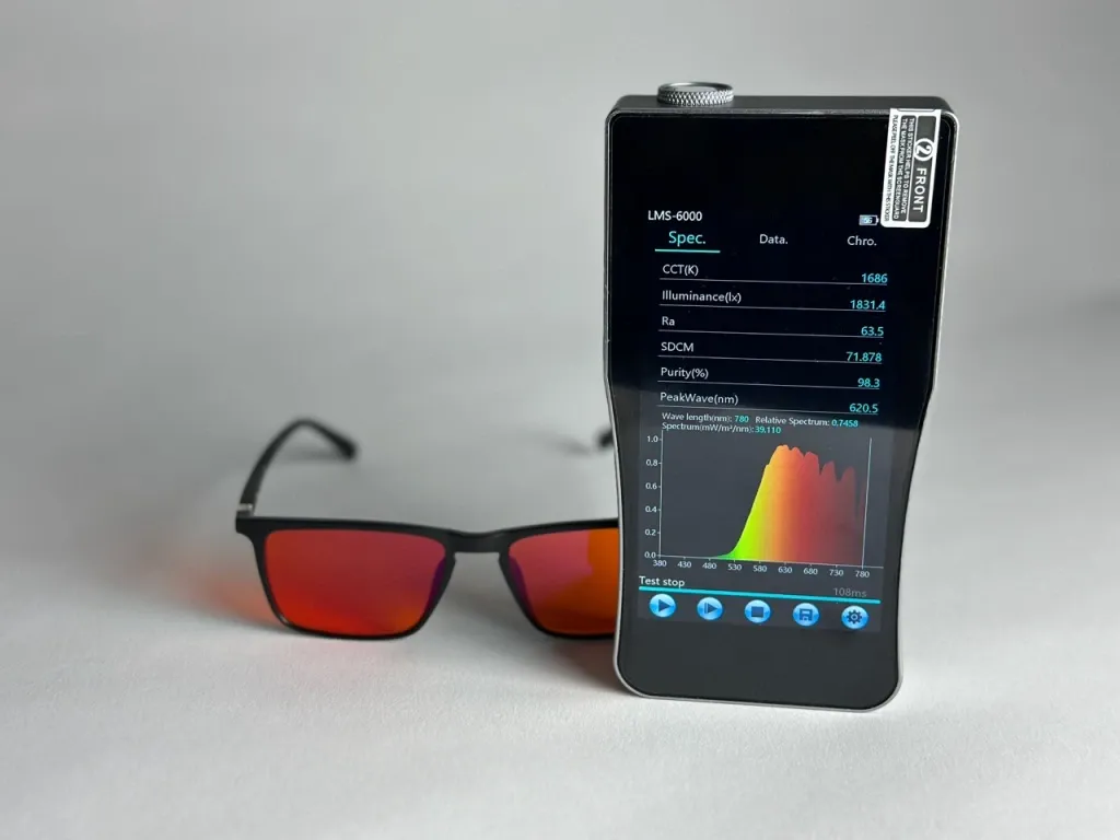 SLEEP-3R štýlové okuliare proti modrému a zelenému svetlu - oranžové