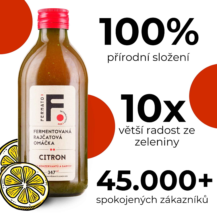 Fermentovaná rajčatová omáčka - Citron 347ml
