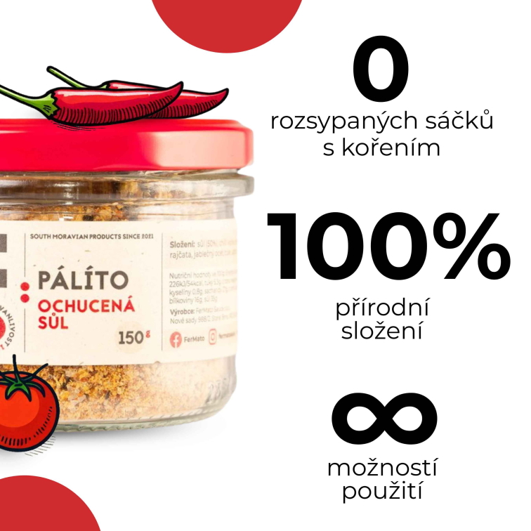 Ochucená sůl - Pálíto