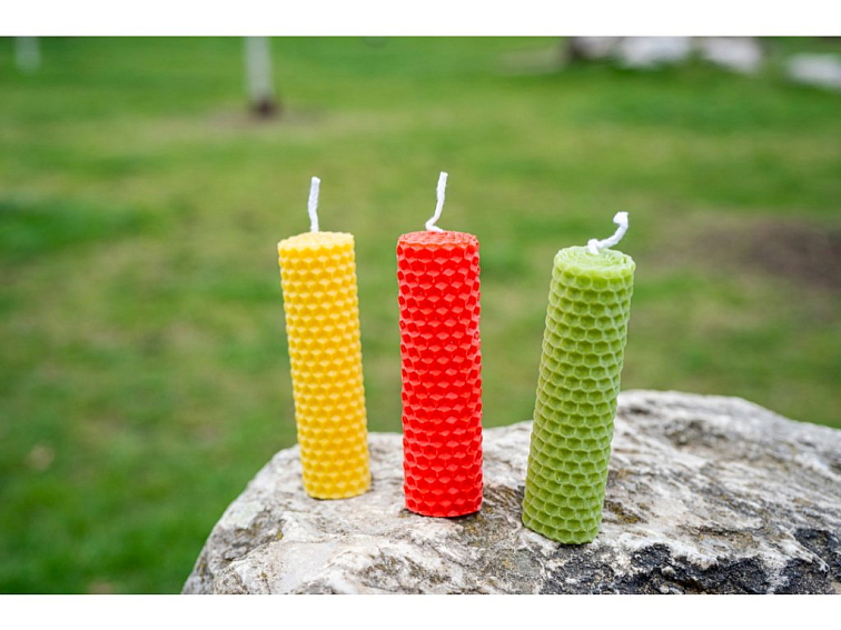 SVÍČKA ZE VČELÍHO VOSKU - velká