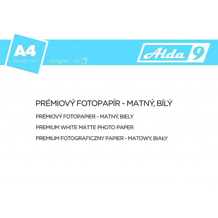 Fotopapír A4 250 g/m2, premium matný, bílý