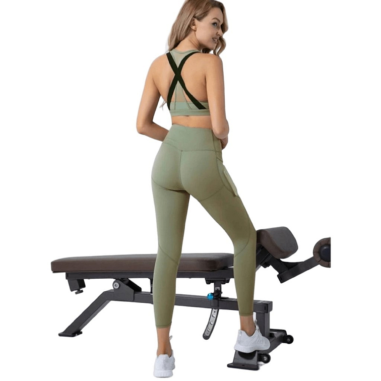 Sportovní set Bum lift Melody s kapsou, khaki