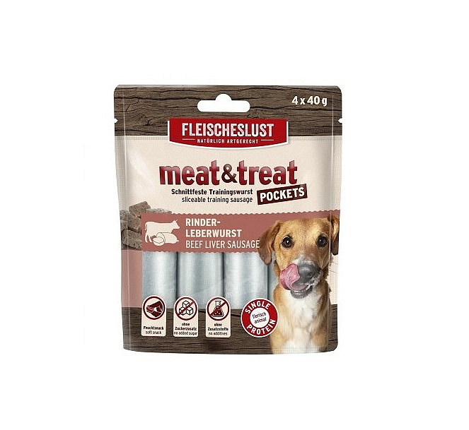 MEAT & TREAT BEEF LIVER 4x40g