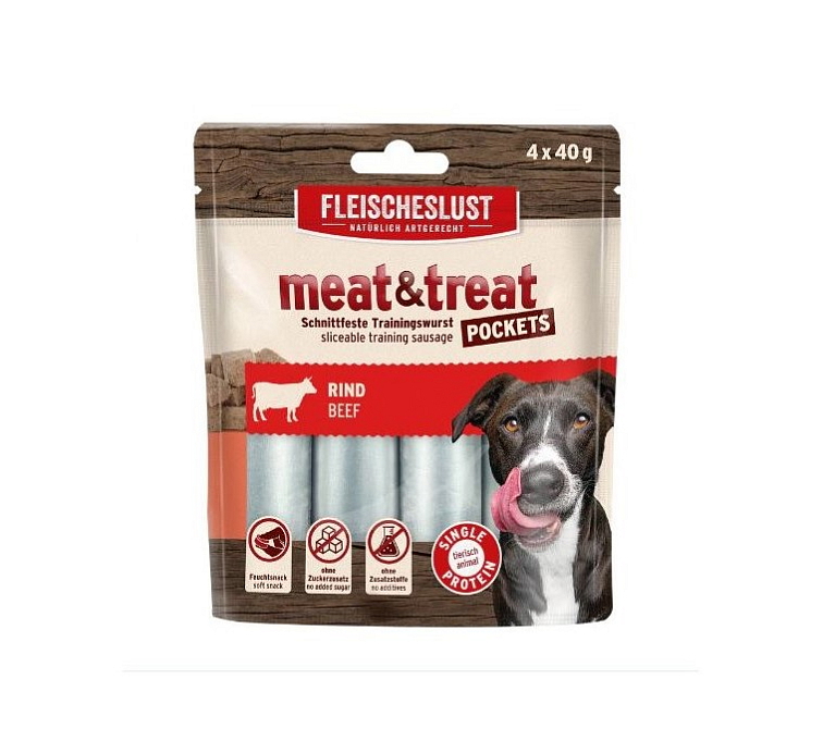 MEAT & TREAT BEEF 4x40g