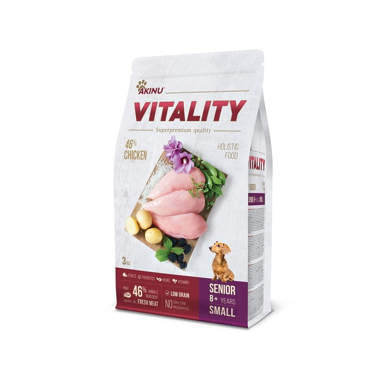 Akinu VITALITY pes senior malý - kuře 3kg