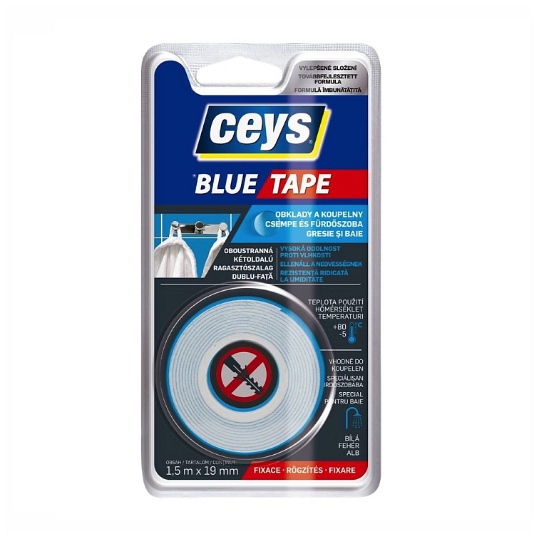 Ceys Páska lepicí Blue Tape 1.5m x 19mm oboustranná