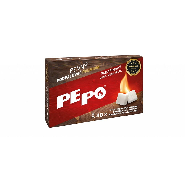 Pe-Po Pevný podpalovač Premium, 40 podpalů