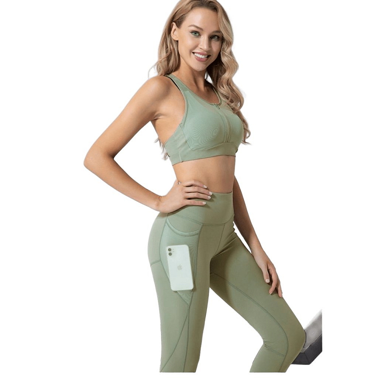 Sportovní set Bum lift Melody s kapsou, khaki