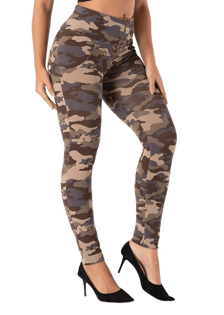 Push-Up legíny Melody, Camo Brown