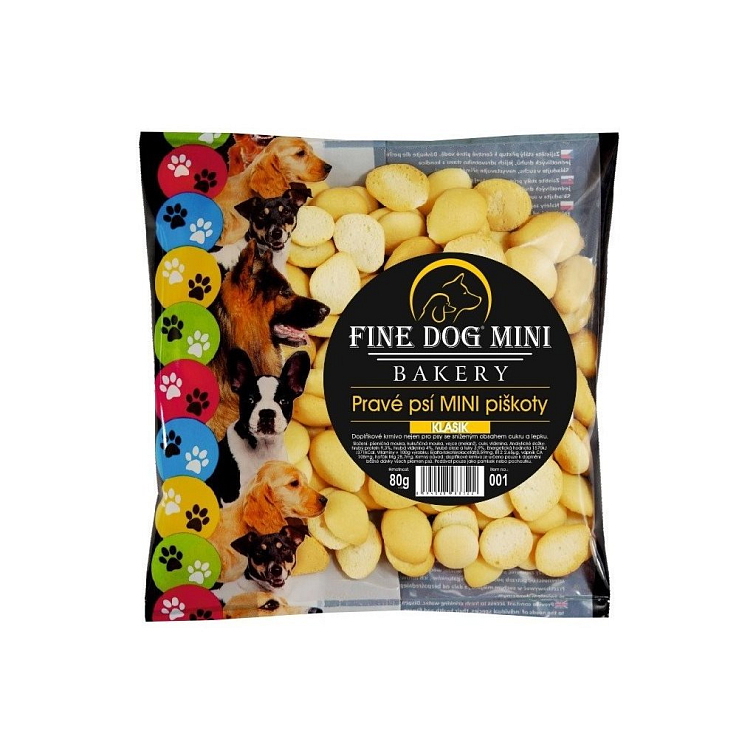 Fine Dog Mini Piškoty pro malá plemena 80g