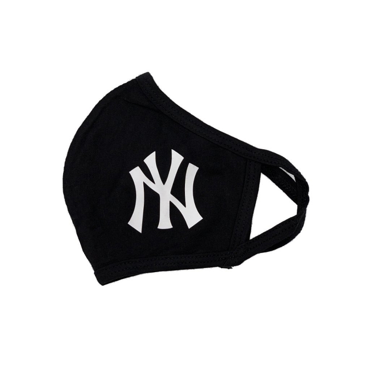 Delami Bavlněná rouška 2-vrstvá, černá NY Yankees
