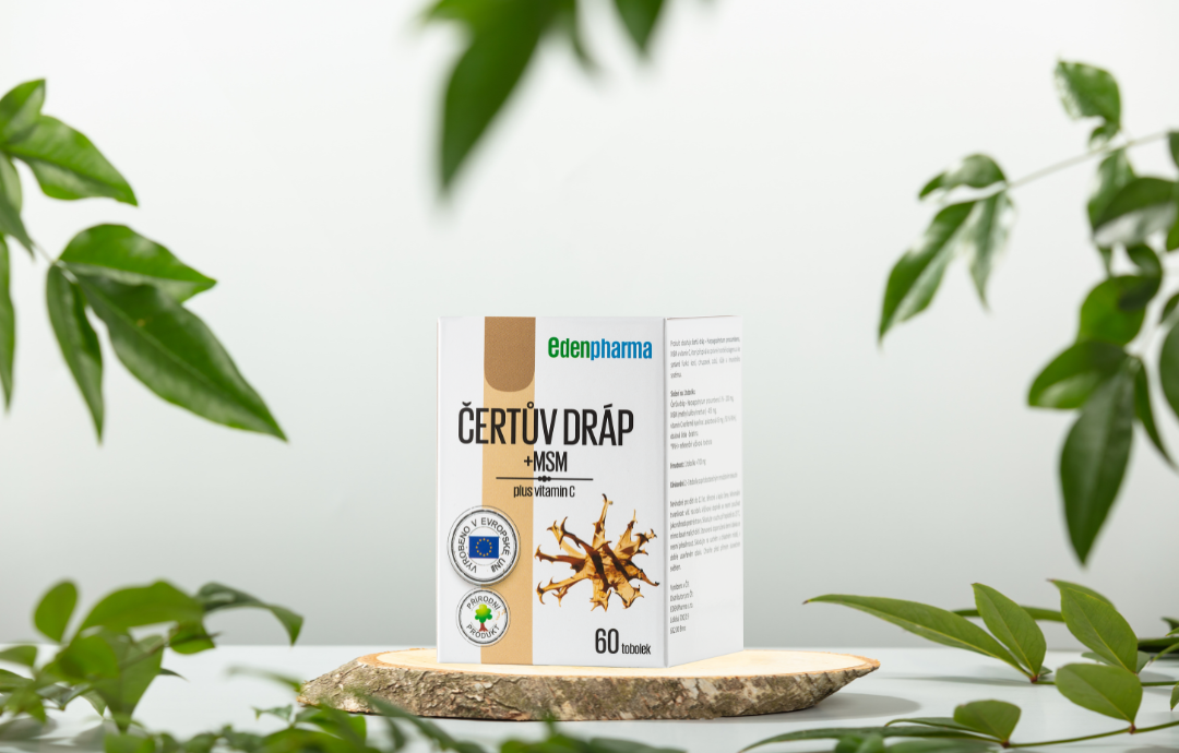 EDENPharma Čertov pazúr + MSM 60 cps