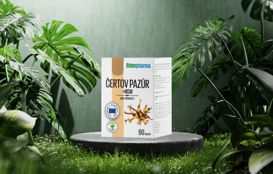 EDENPharma Čertov pazúr + MSM 60 cps