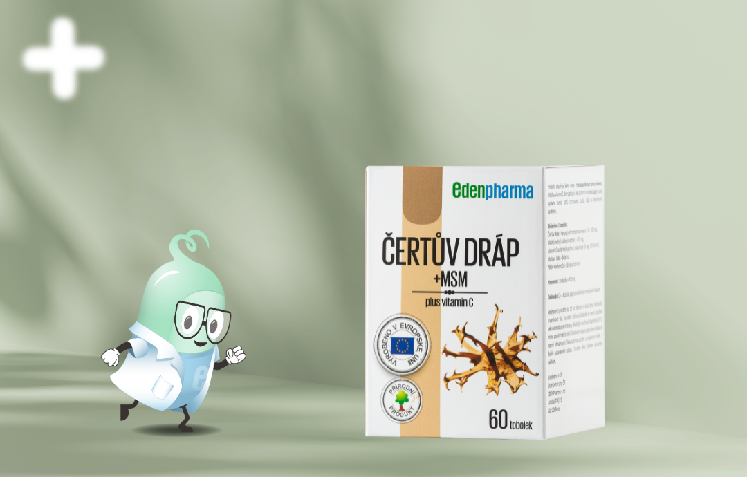 EDENPharma Čertov pazúr + MSM 60 cps