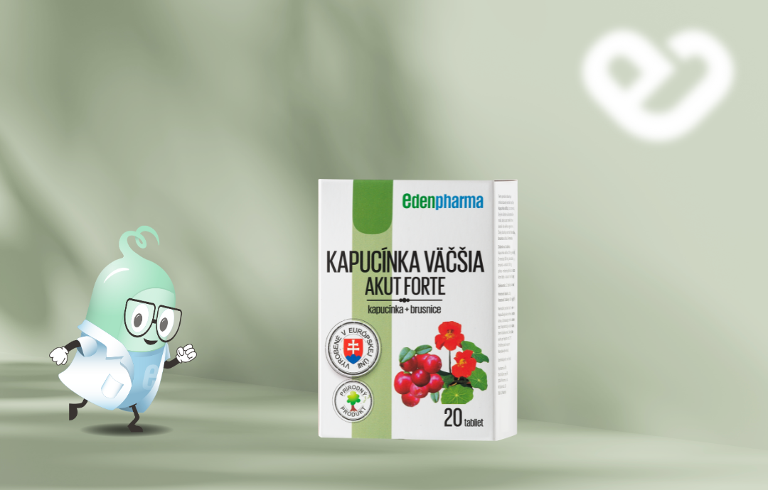 EDENPharma Kapucínka väčšia Akut Forte 20 tbl