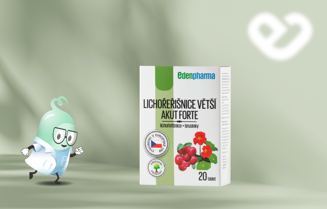 EDENPharma Kapucínka väčšia Akut Forte 20 tbl