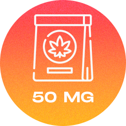 THCP jelly worms - Pomeranč 50mg, 10ks