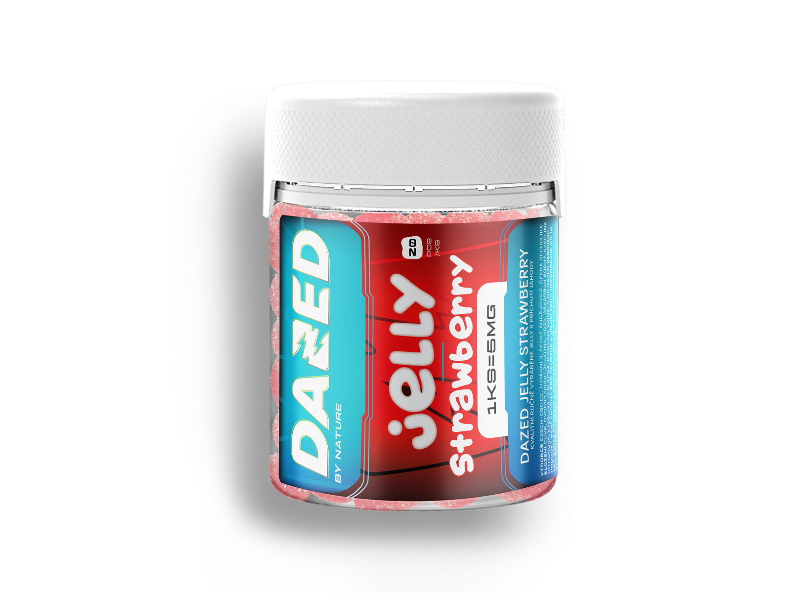 DAZED Jelly 5mg Strawberry 20ks