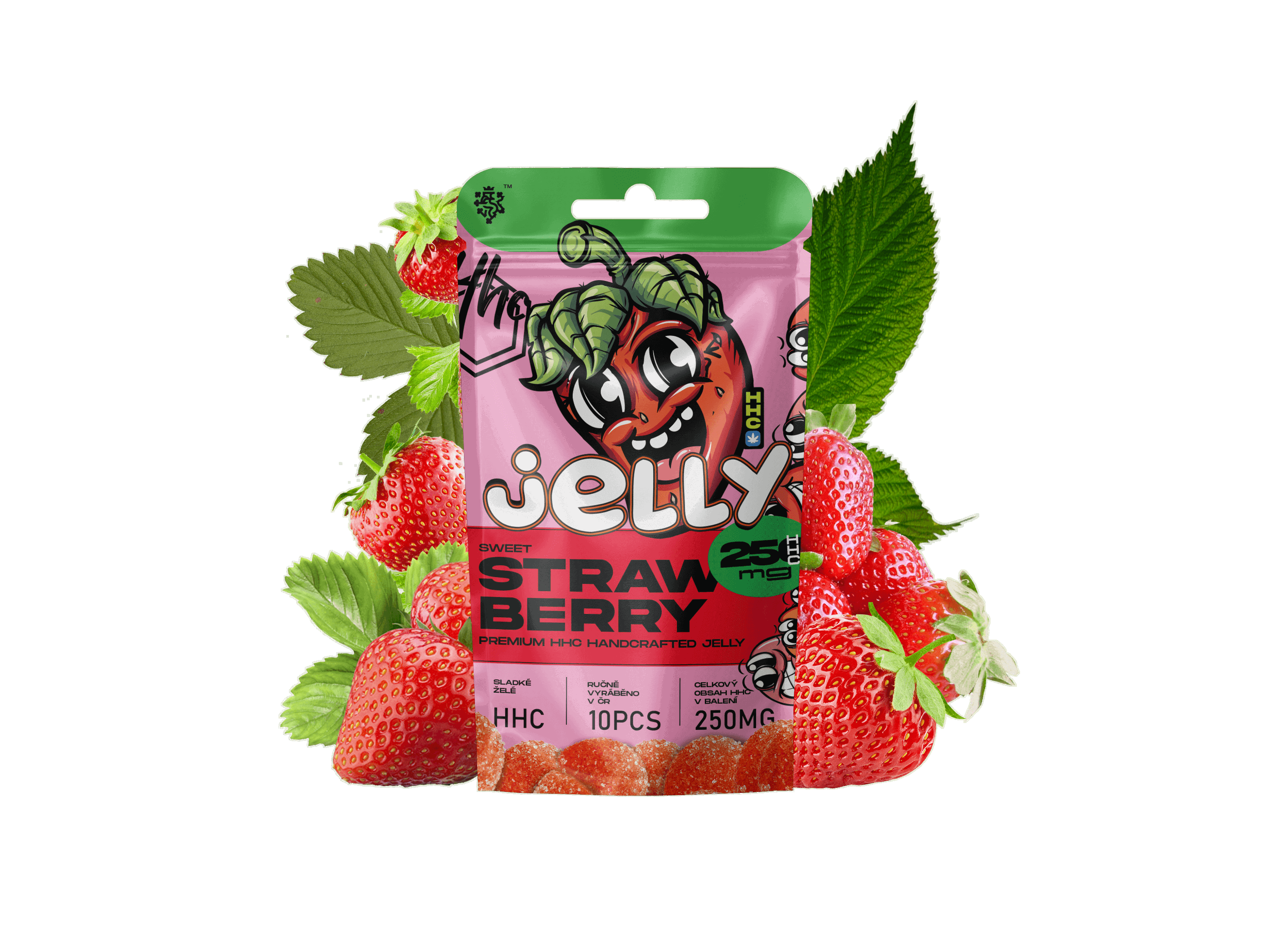 HHC Jelly 25mg - želé jahoda