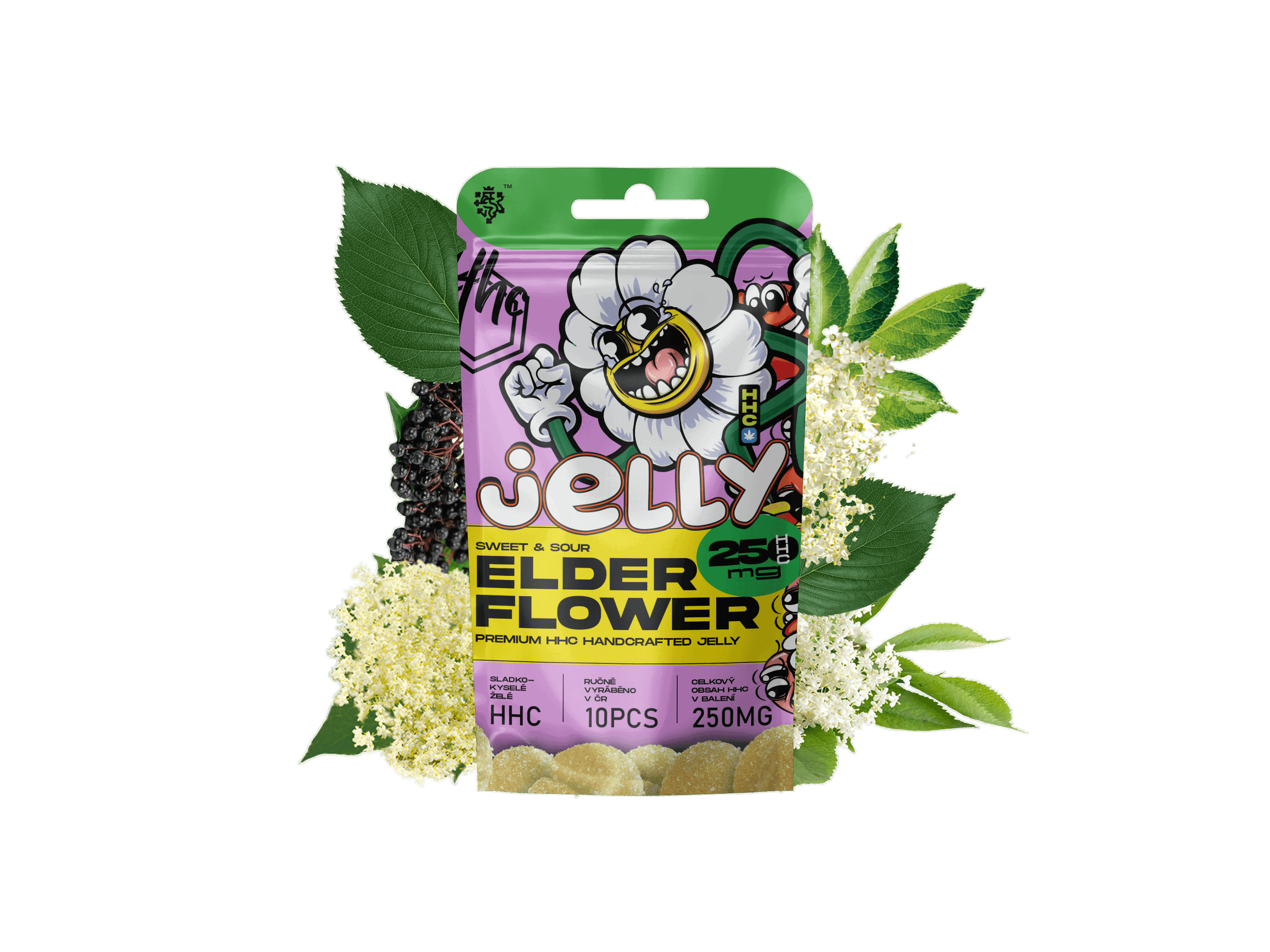 HHC Jelly želé 25mg - bezové