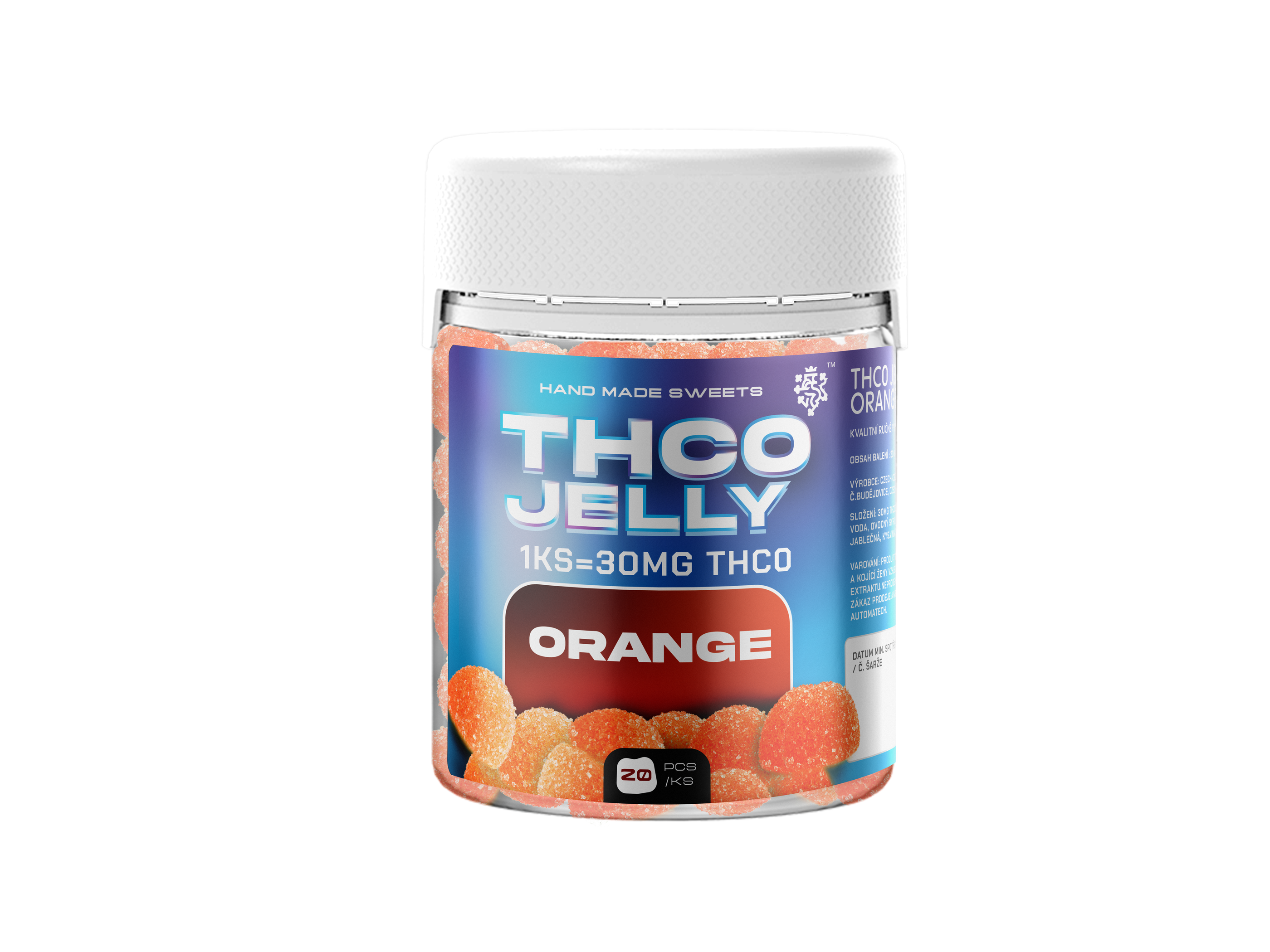 THCO Jelly 30mg Pomeranč 20ks