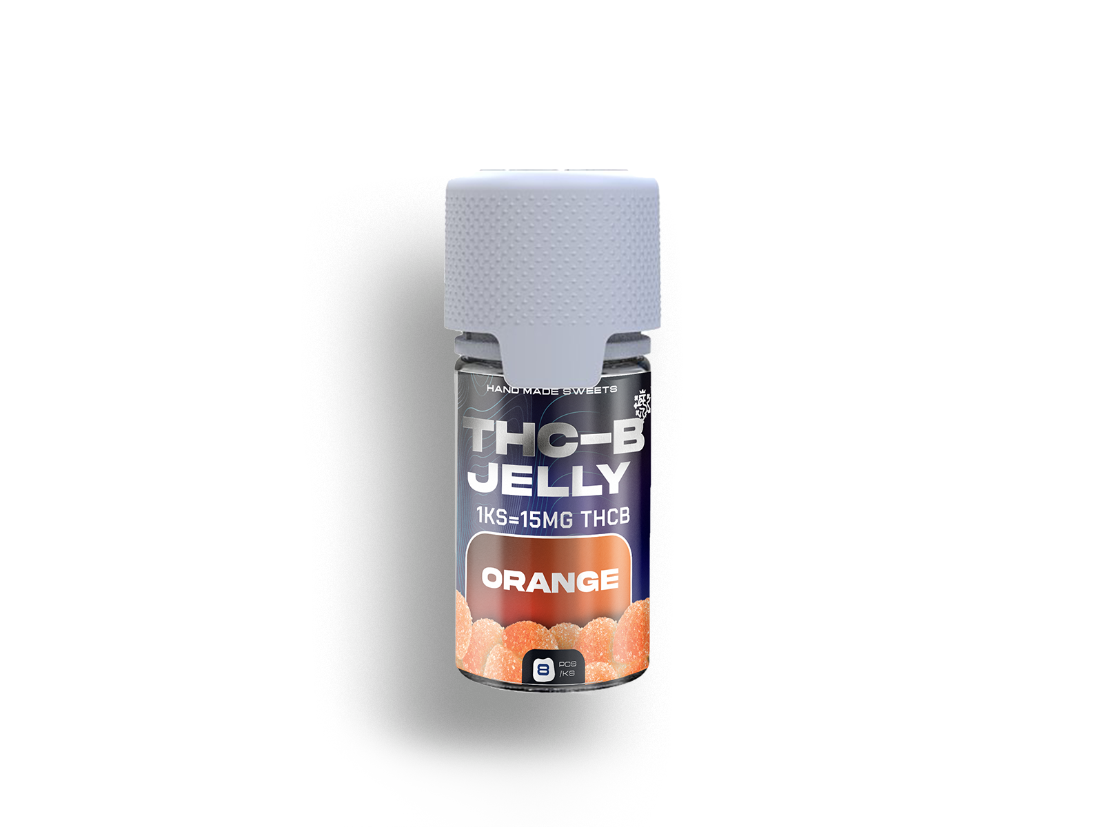 THC-B Jelly 120mg Pomeranč 8ks