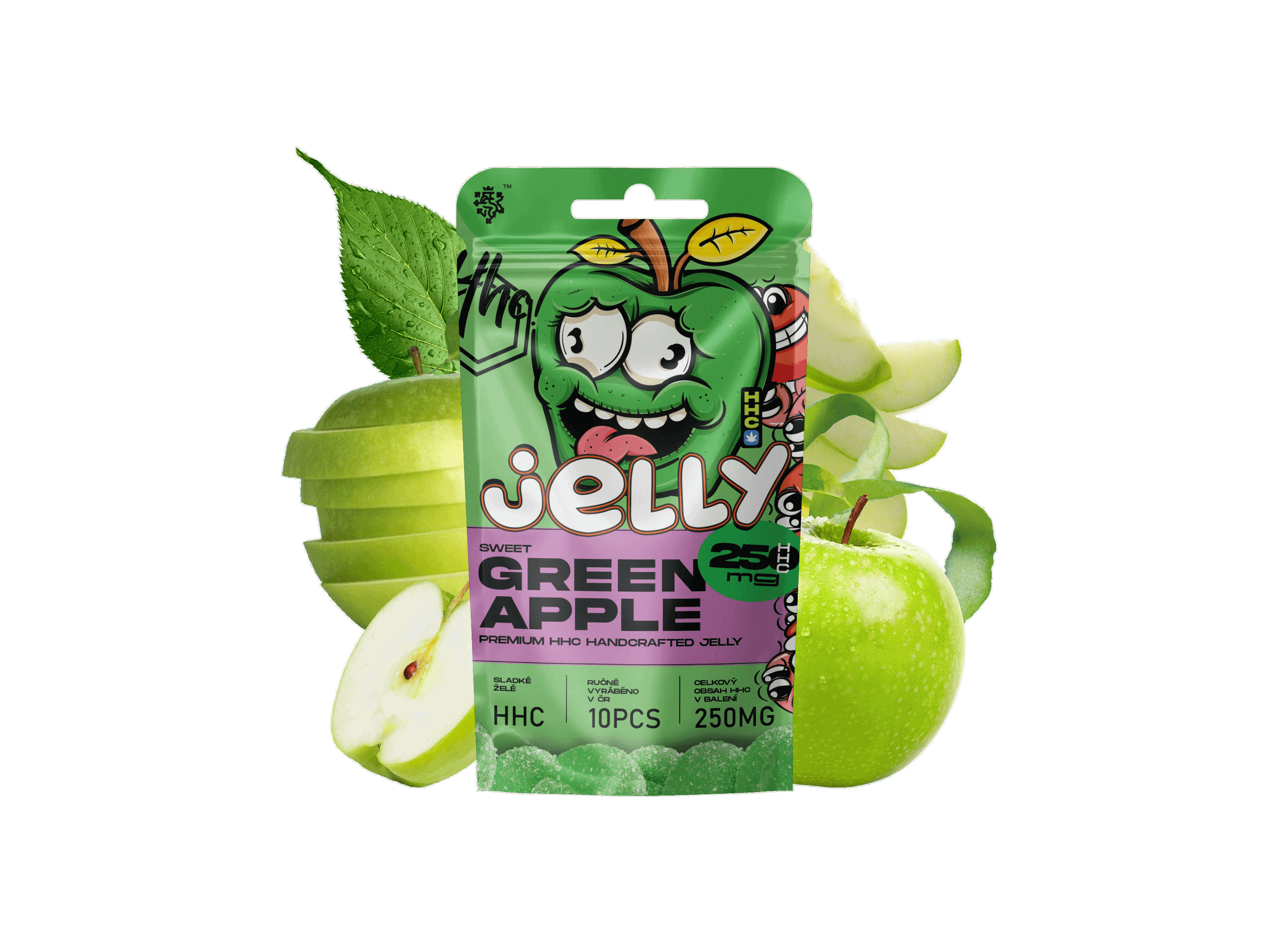 HHC Jelly 25mg - želé zelené jablko