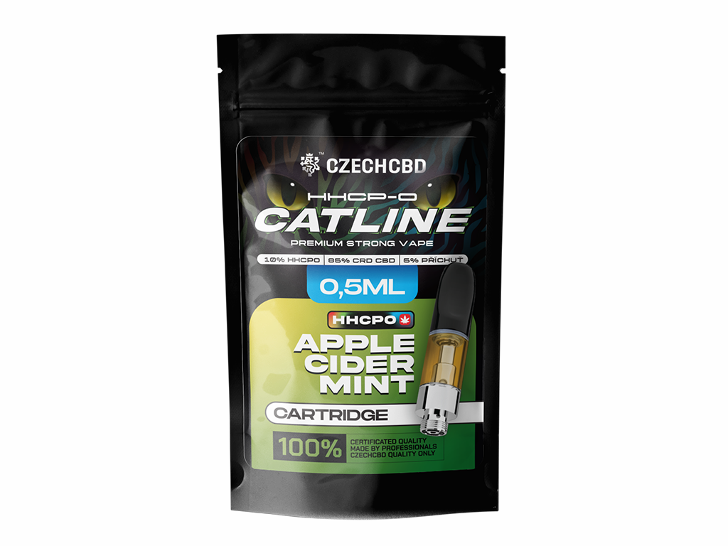 HHCPO CATline Apple Cider Mint cartridge 0,5ml