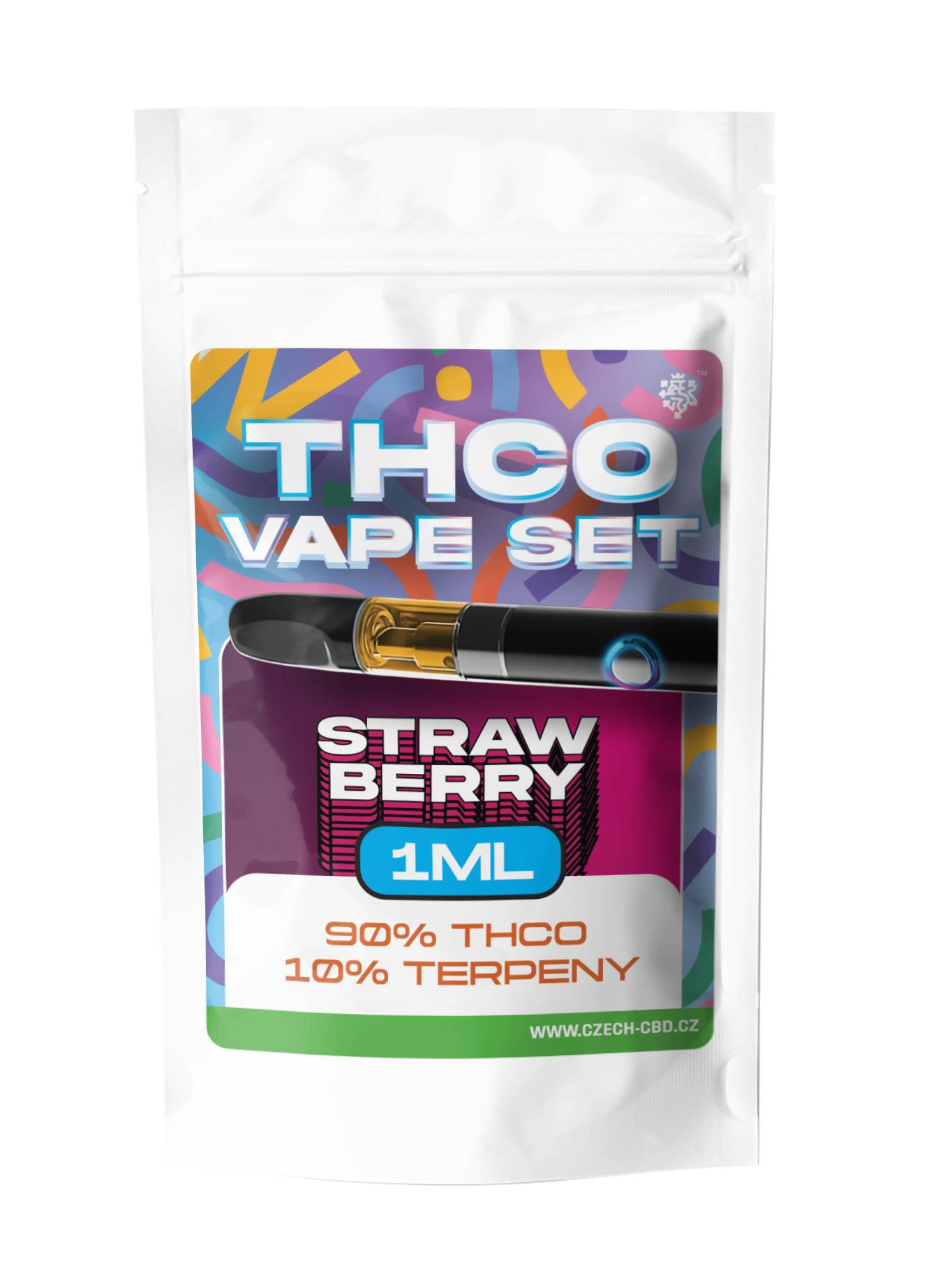 THCO vaporizer Strawberry 1ml