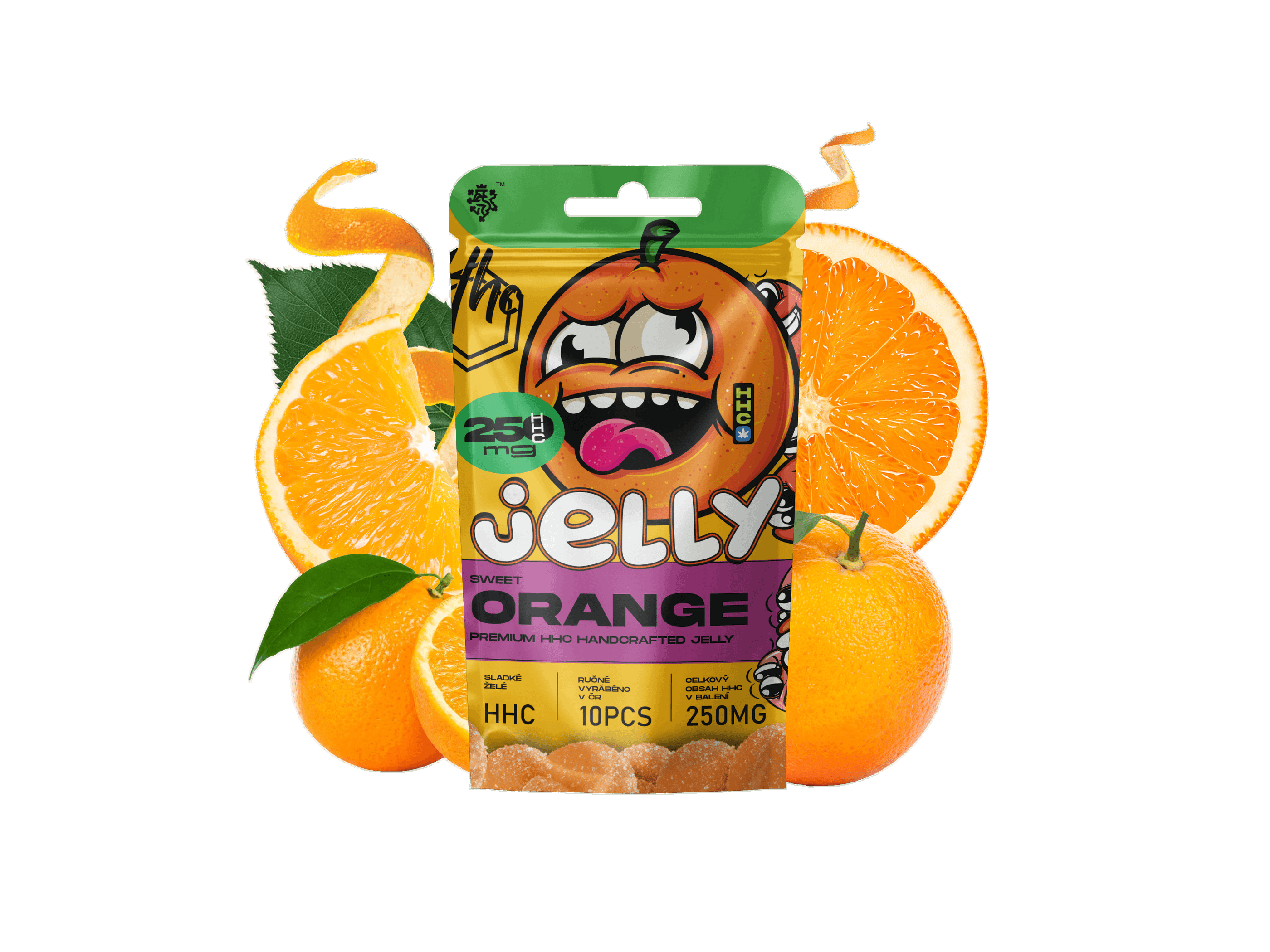 HHC Jelly 25mg - želé pomeranč