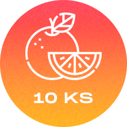 THCP jelly worms - Pomeranč 50mg, 10ks