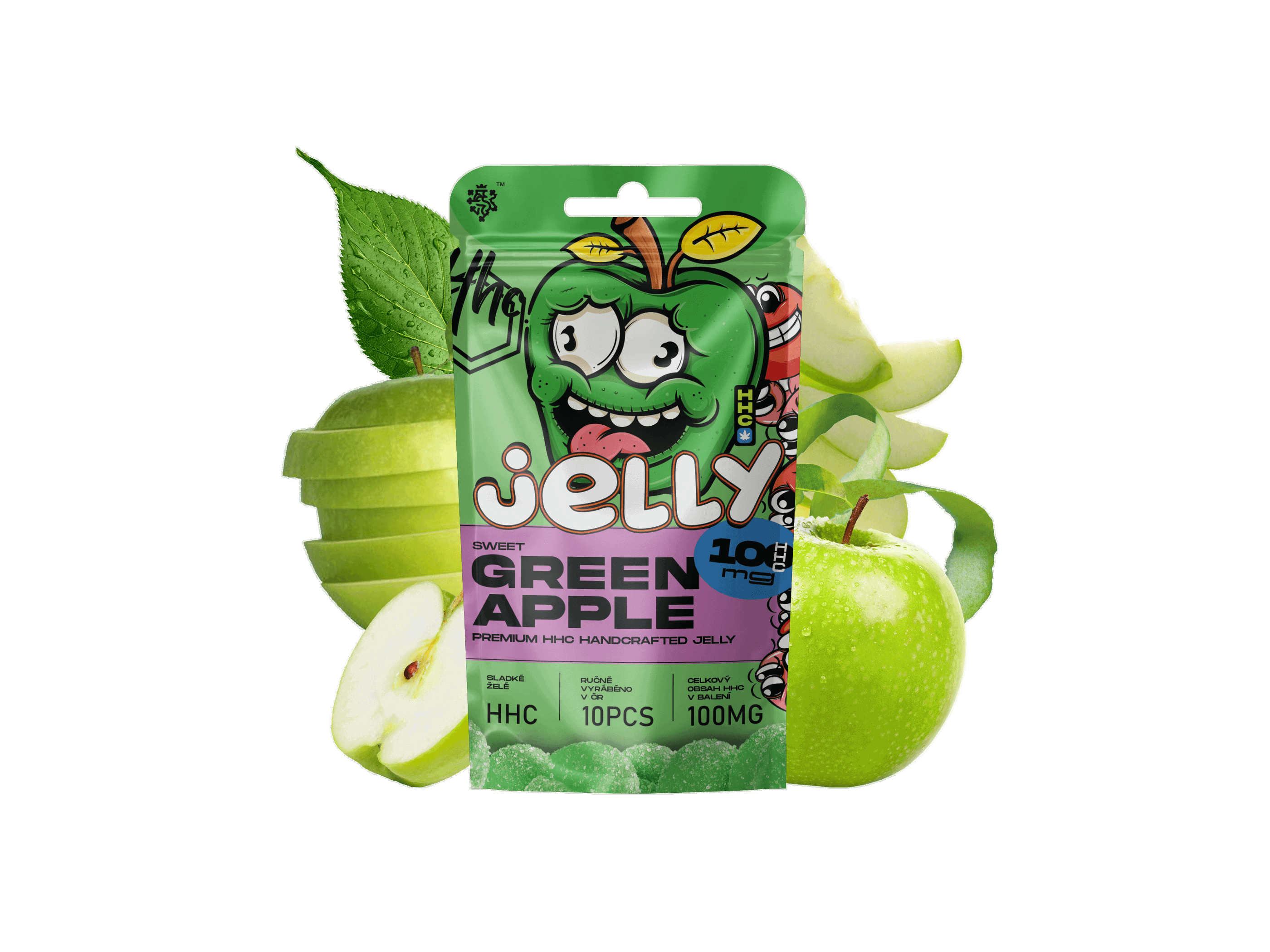 HHC Jelly 10mg - želé zelené jablko