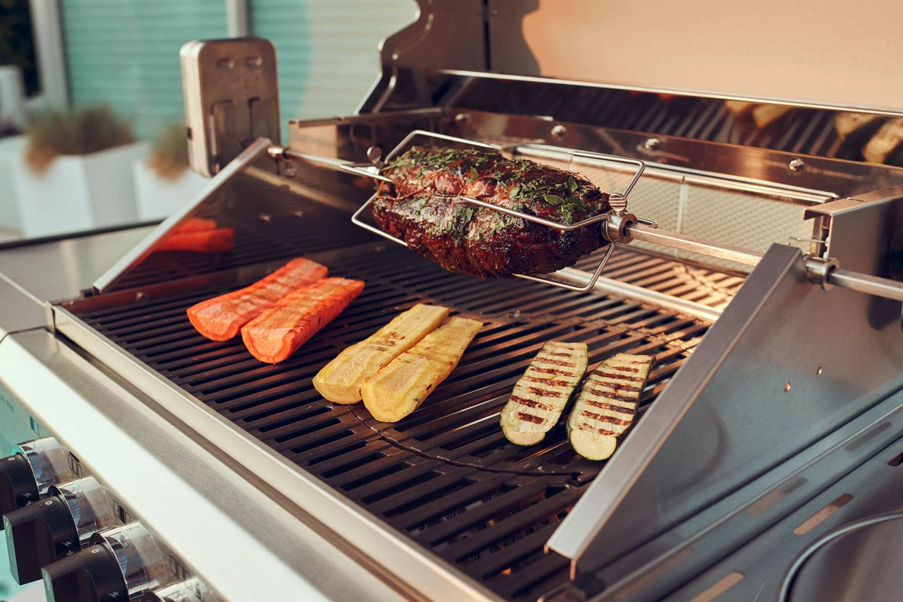 Nerezové grilovací hroty na 2 hořáky