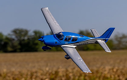 E-flite Cirrus SR22T 0.73m AS3X SAFE Select BNF Basic