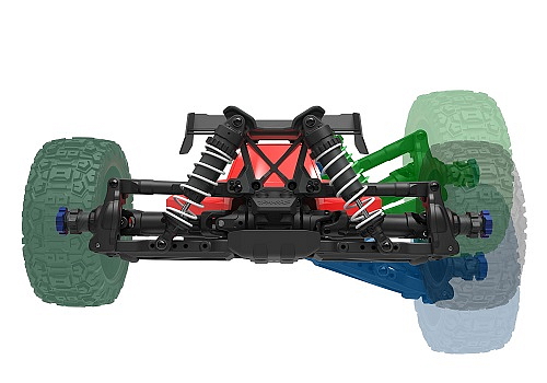 Traxxas Jato 1:8 4WD BL-2S RTR červené
