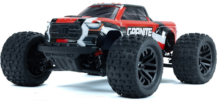 RC auto Arrma Granite Grom 1:18 4WD Smart RTR, červená