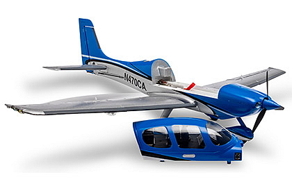 E-flite Cirrus SR22T 0.73m AS3X SAFE Select BNF Basic