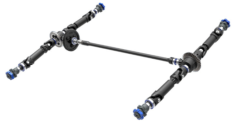 Traxxas Jato 1:8 4WD BL-2S RTR červené