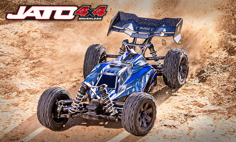 Traxxas Jato 1:8 4WD BL-2S RTR červené