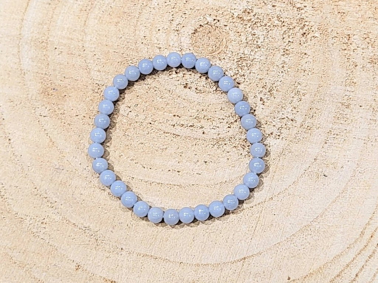 Angelit - náramek; 6mm