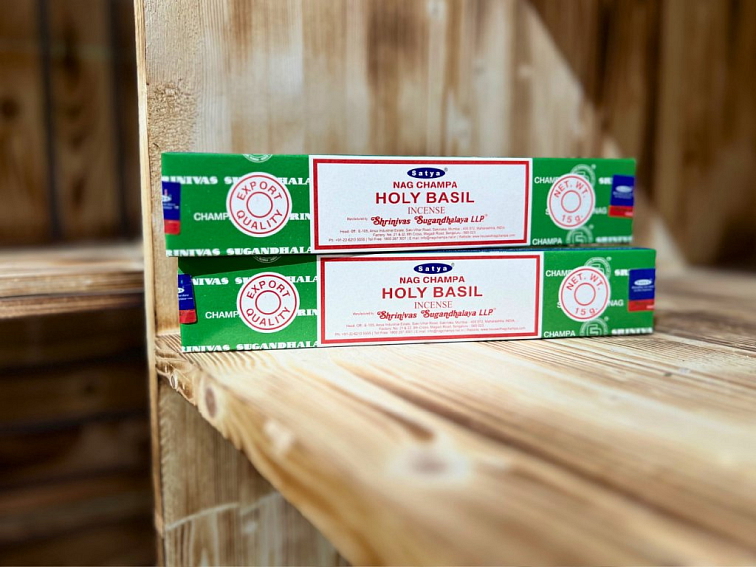 Vonné tyčinky - Satya, Nag Champa Holy Basil