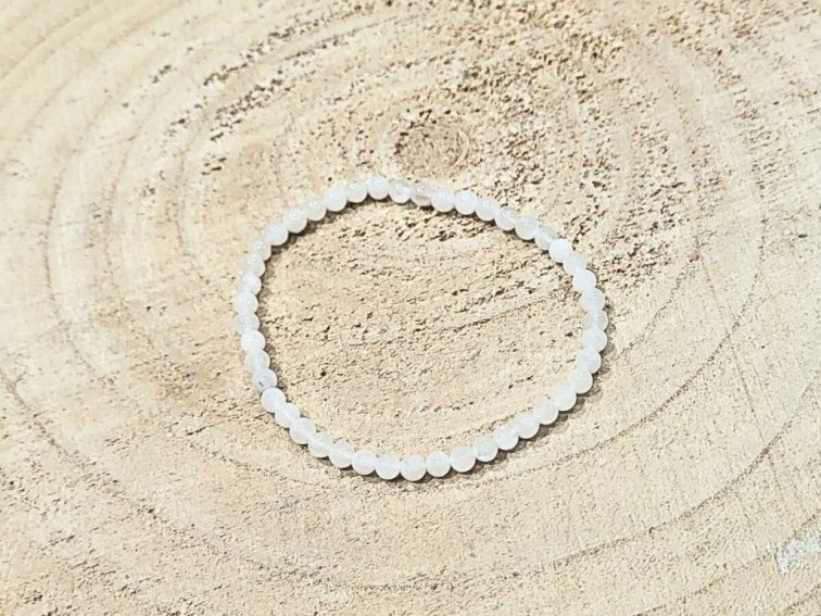 Měsíční kámen - náramek; 4mm